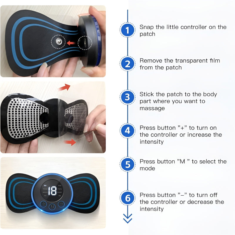 EMS Smart Electric Muscle Stimulator Massage Stick – Pack of 2