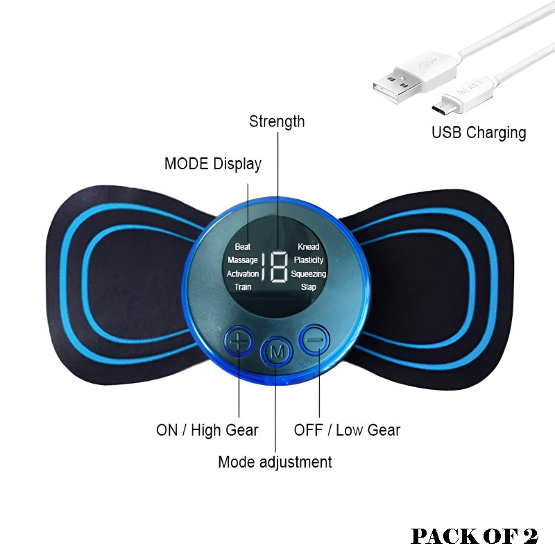 EMS Smart Electric Muscle Stimulator Massage Stick – Pack of 2
