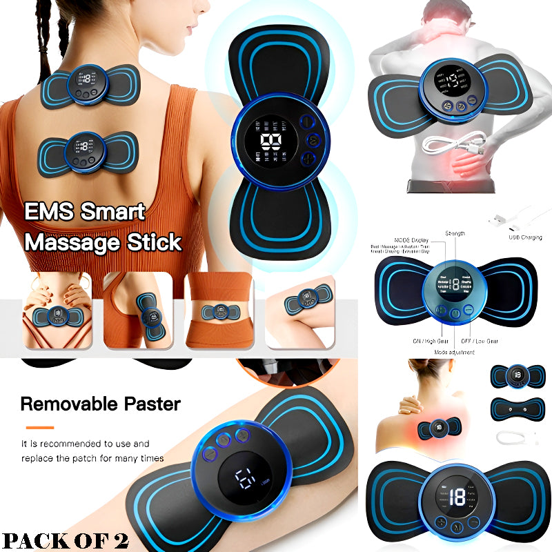 EMS Smart Electric Muscle Stimulator Massage Stick – Pack of 2